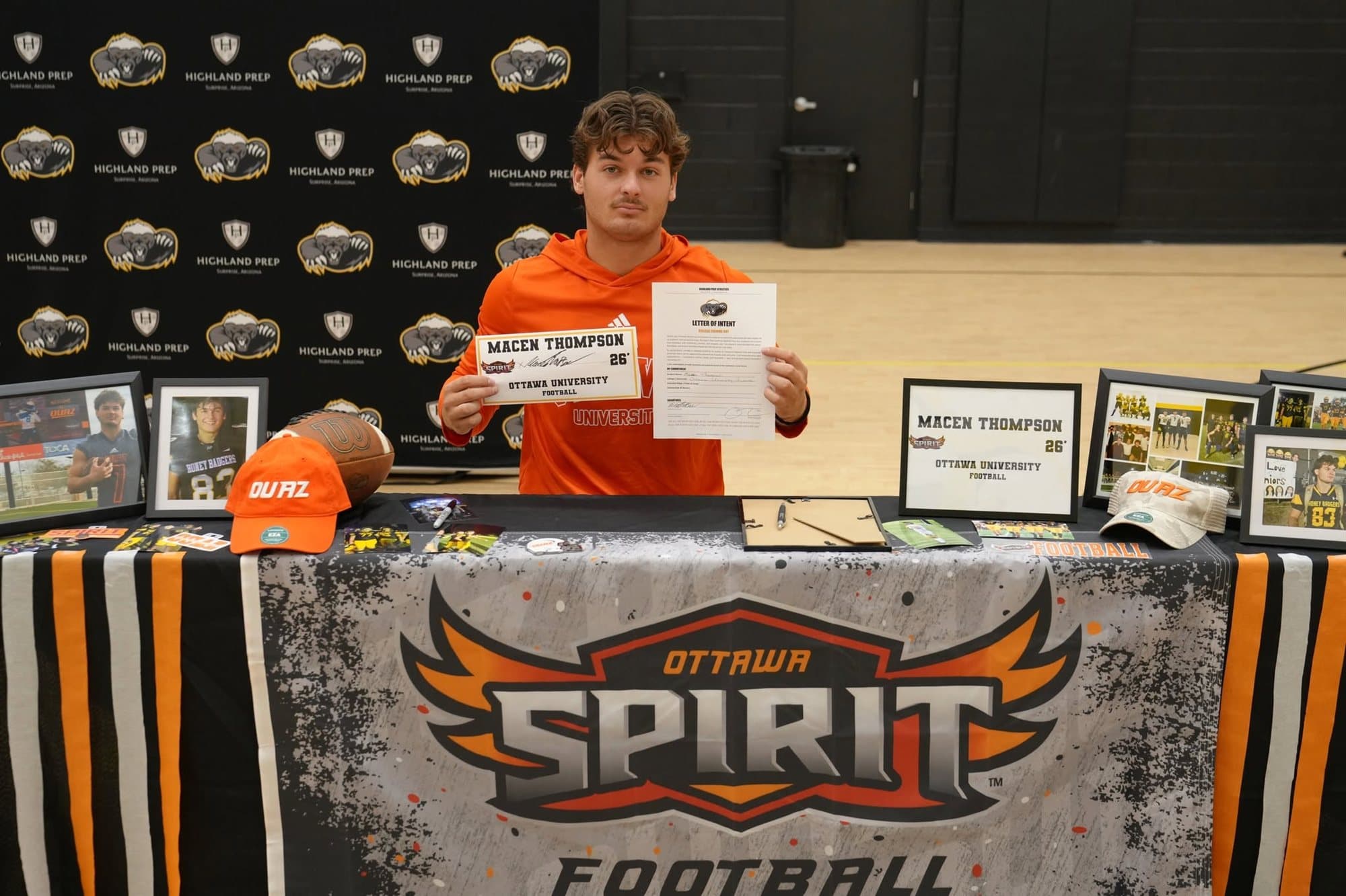 A Highland Prep student-athlete signs to play college football
