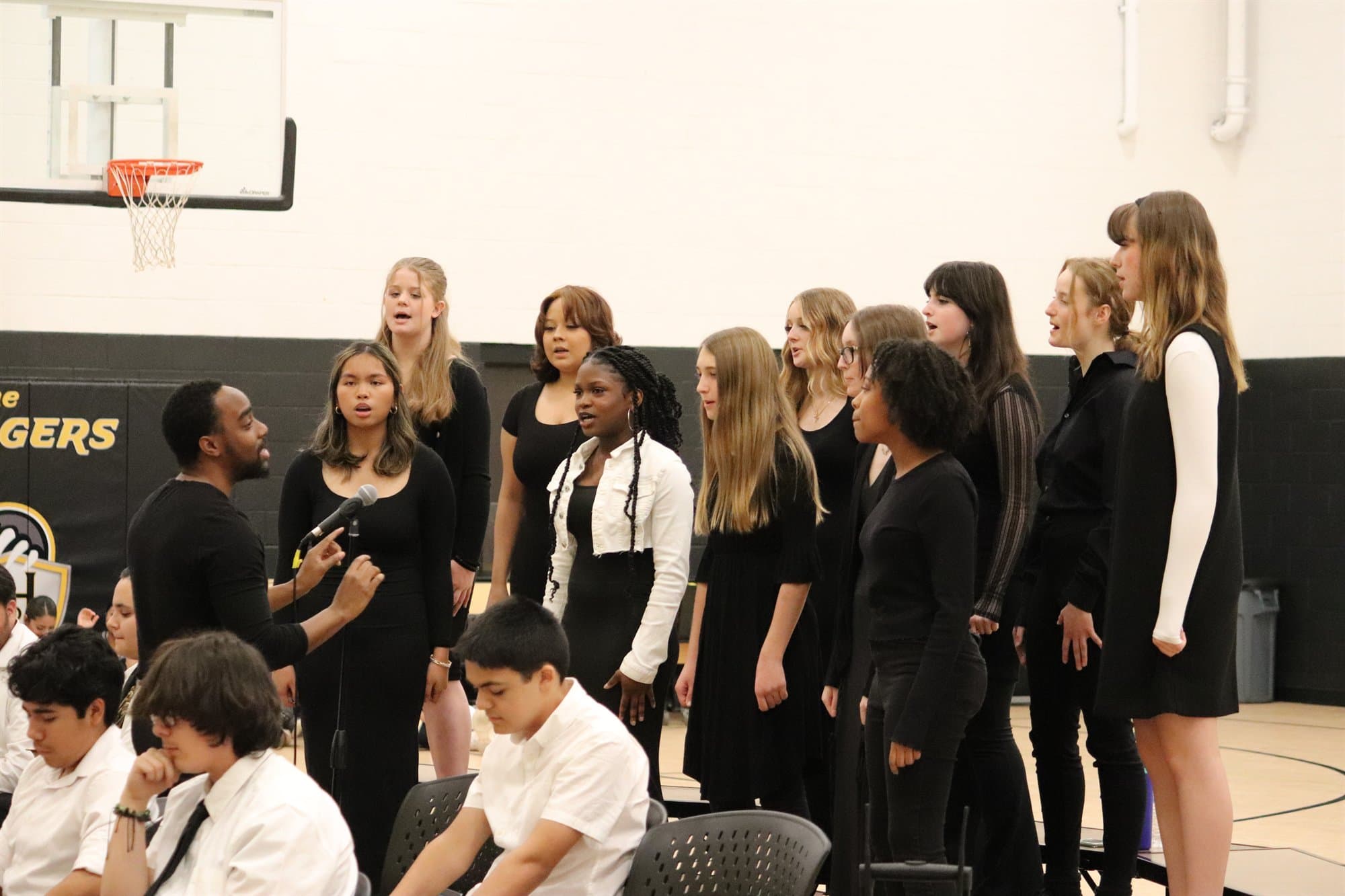 Highland Prep choir students performing