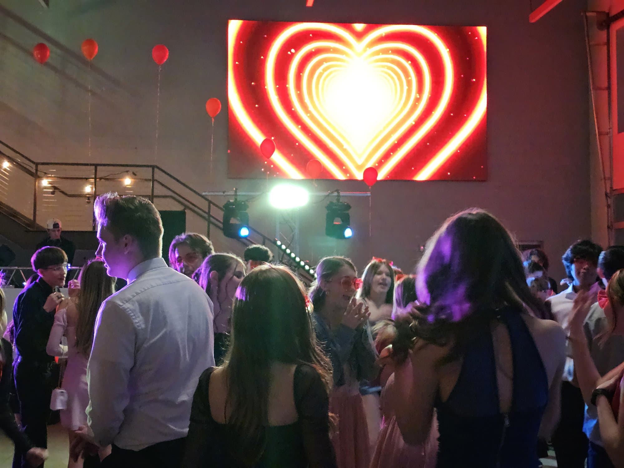 Highland Prep students at a school dance