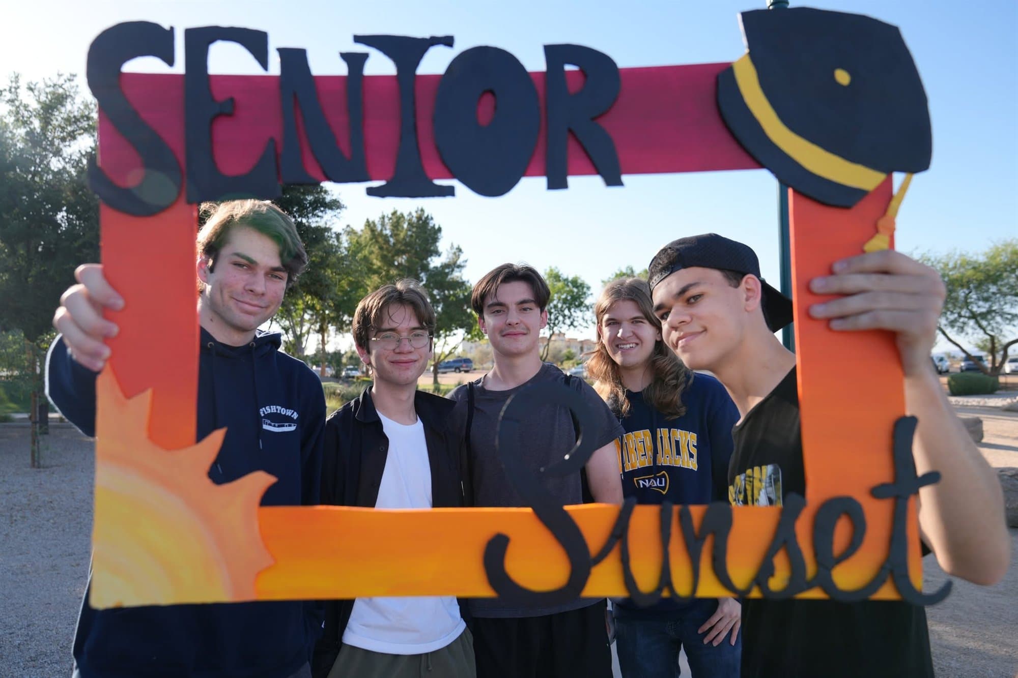 Highland Prep seniors at the Senior Sunset celebration