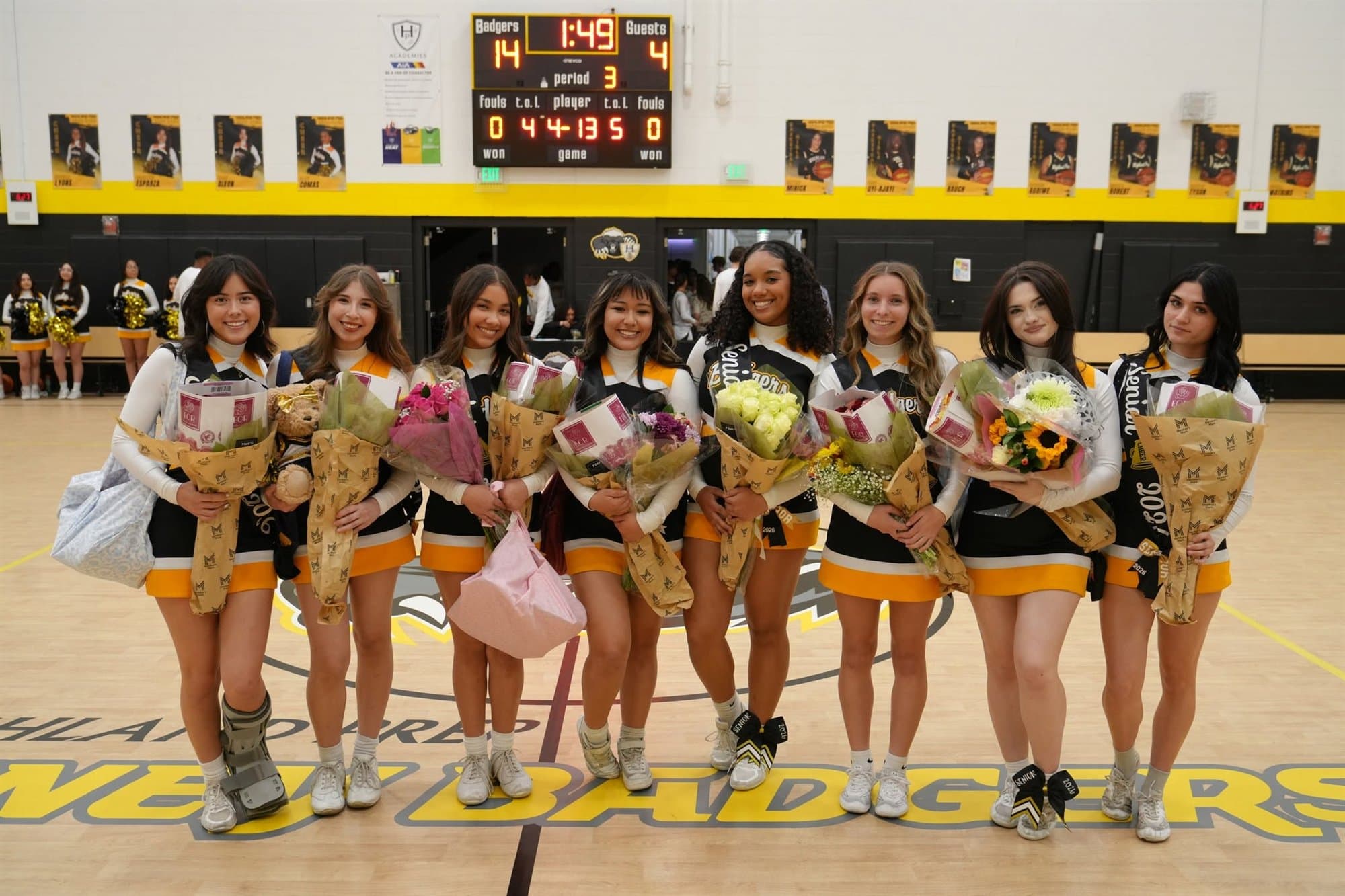 The Highland Prep dance team on senior night