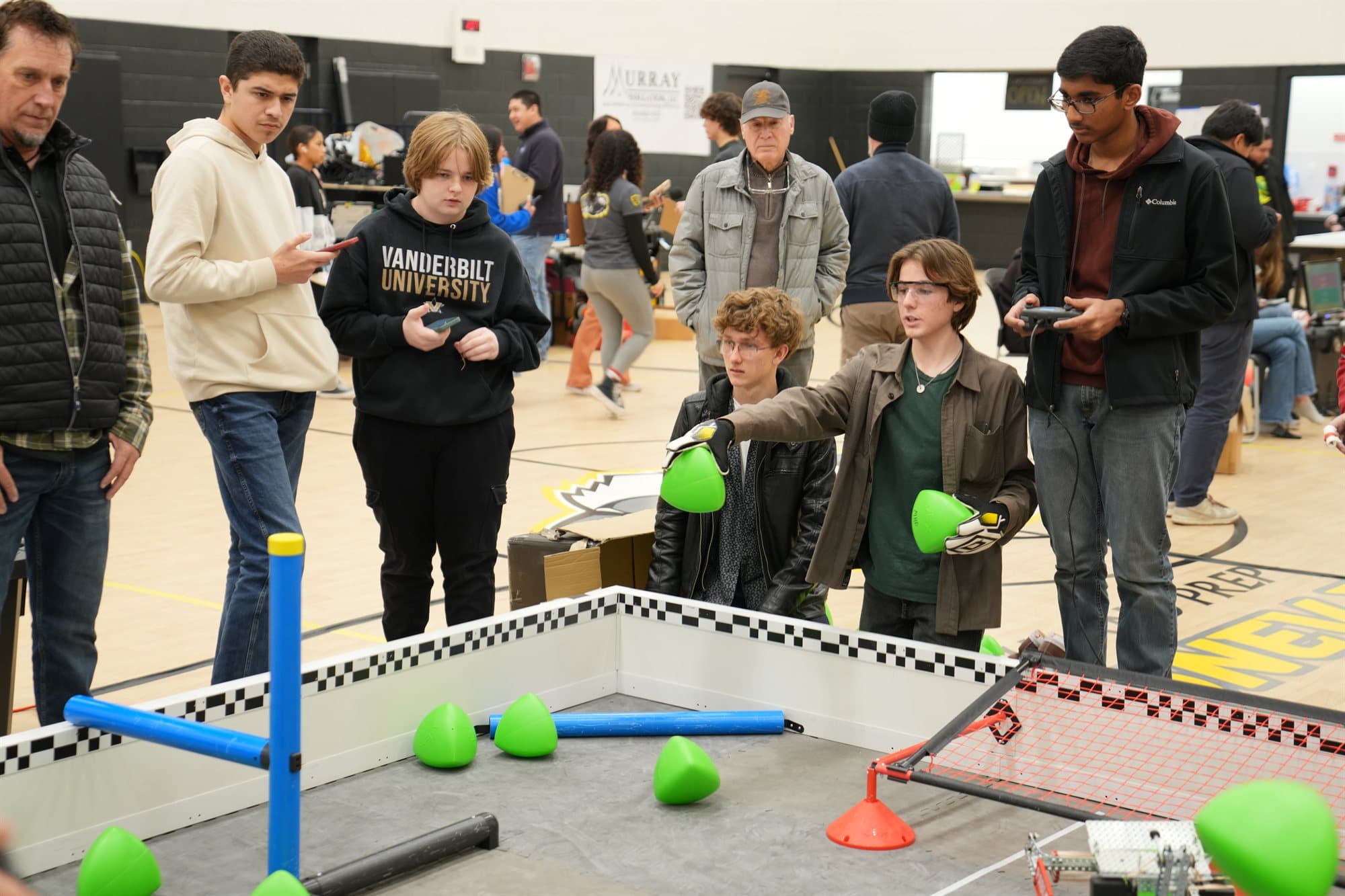 Highland Prep students at a robotics competition