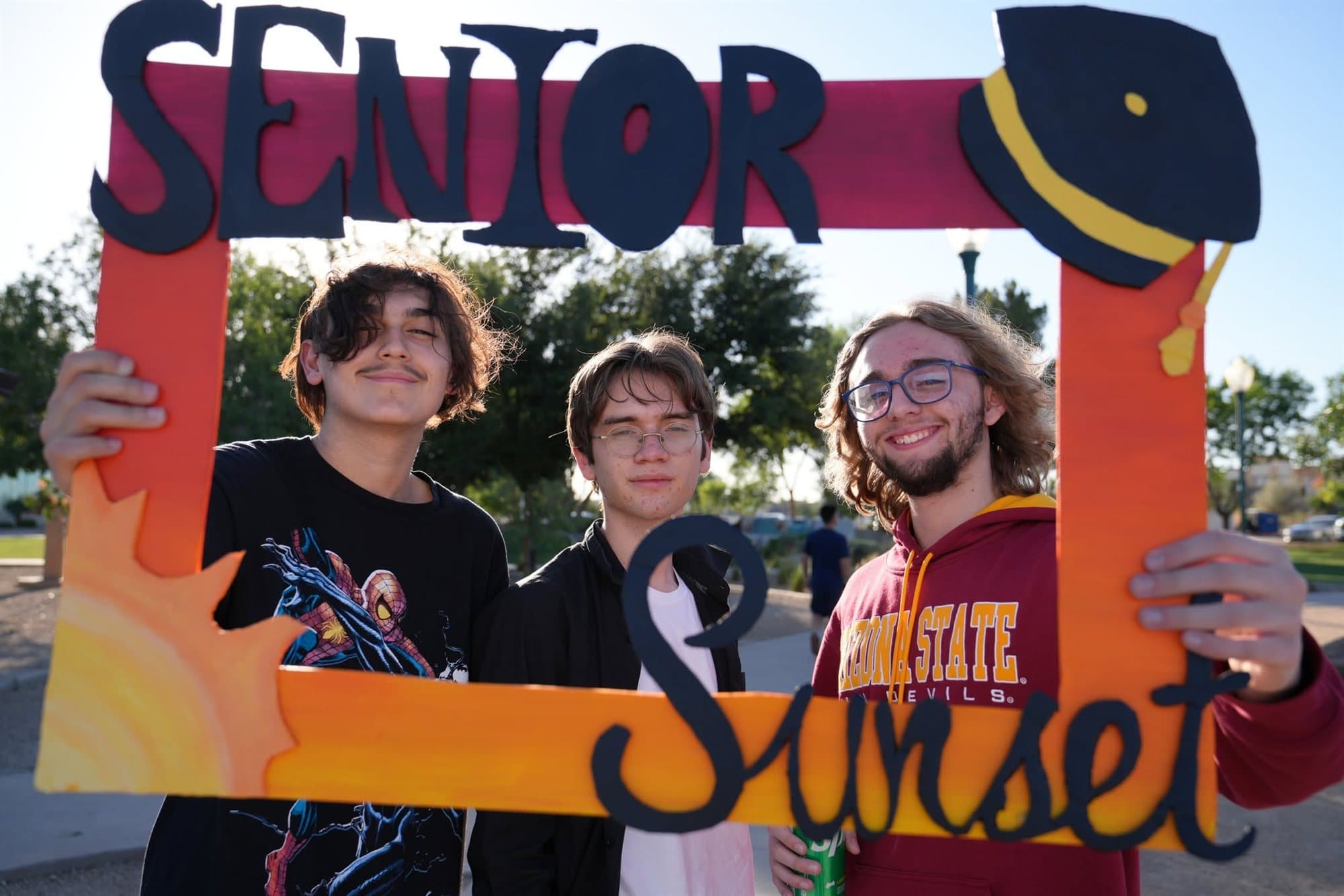 Highland Prep seniors at the Senior Sunset celebration