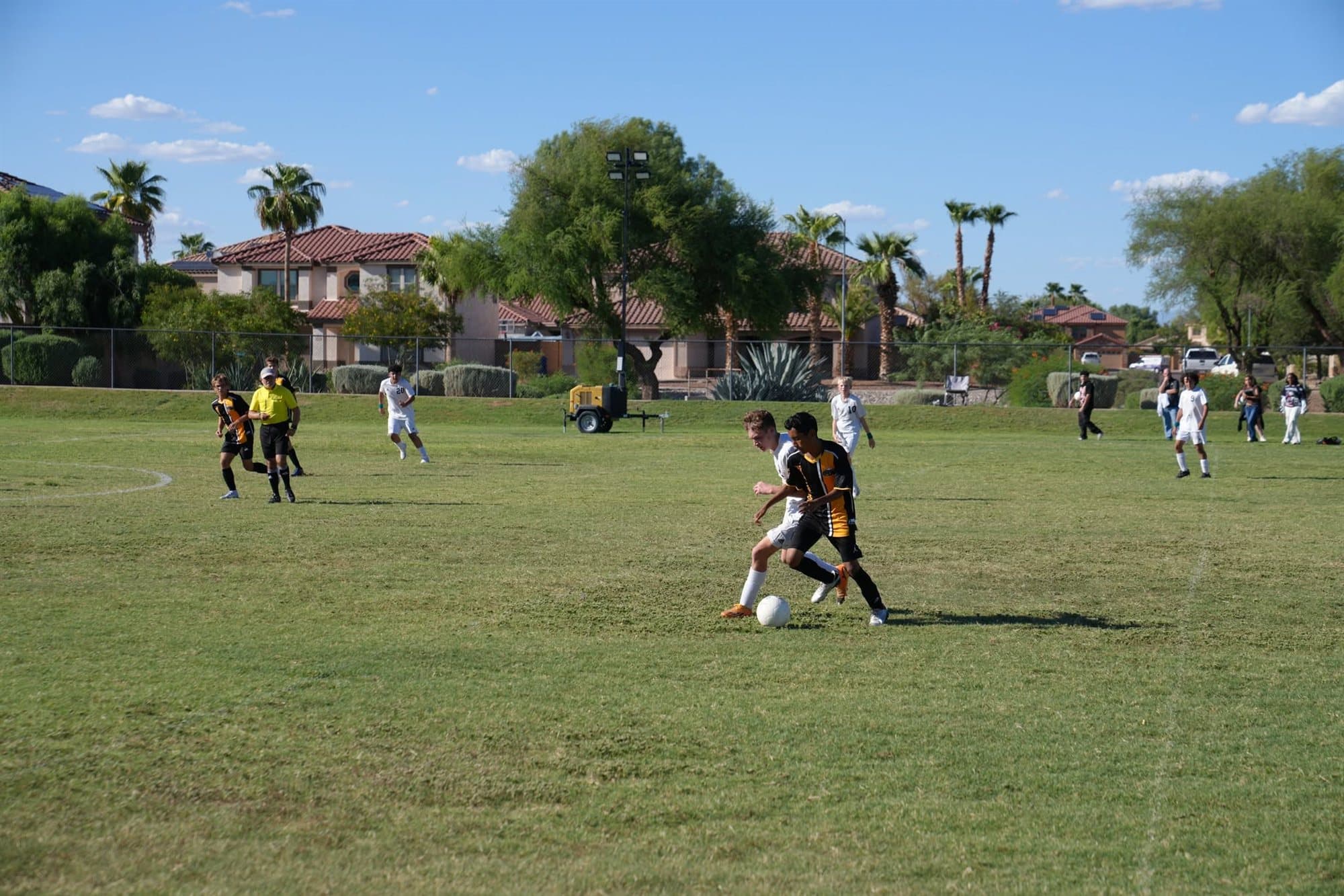 A Highland Prep soccer match on the home field