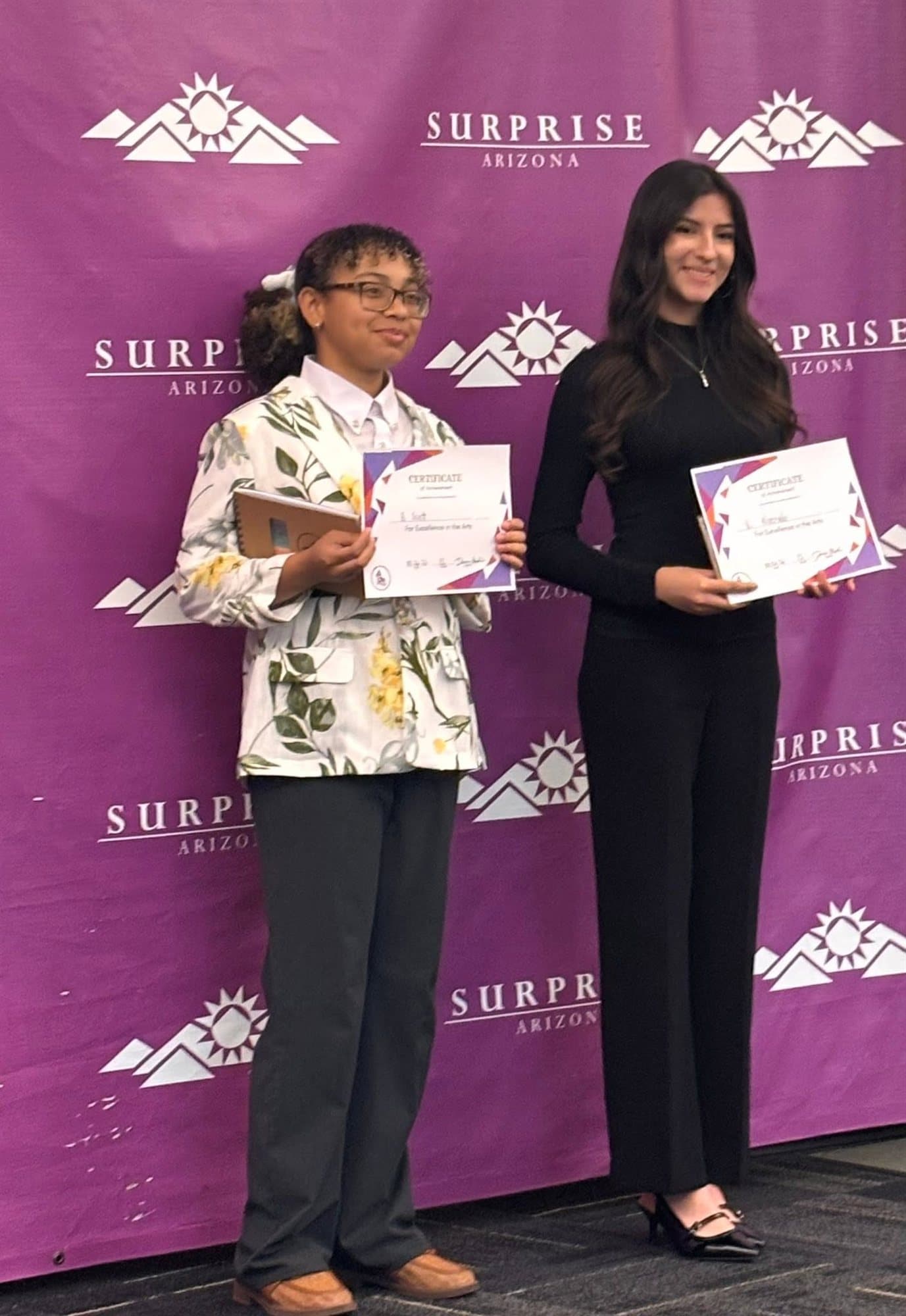 Highland Prep students recognized at a city awards ceremony