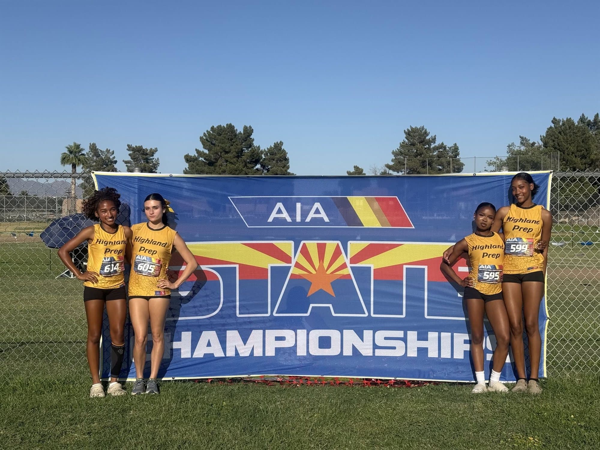 Highland Prep track athletes at the AIA state championships