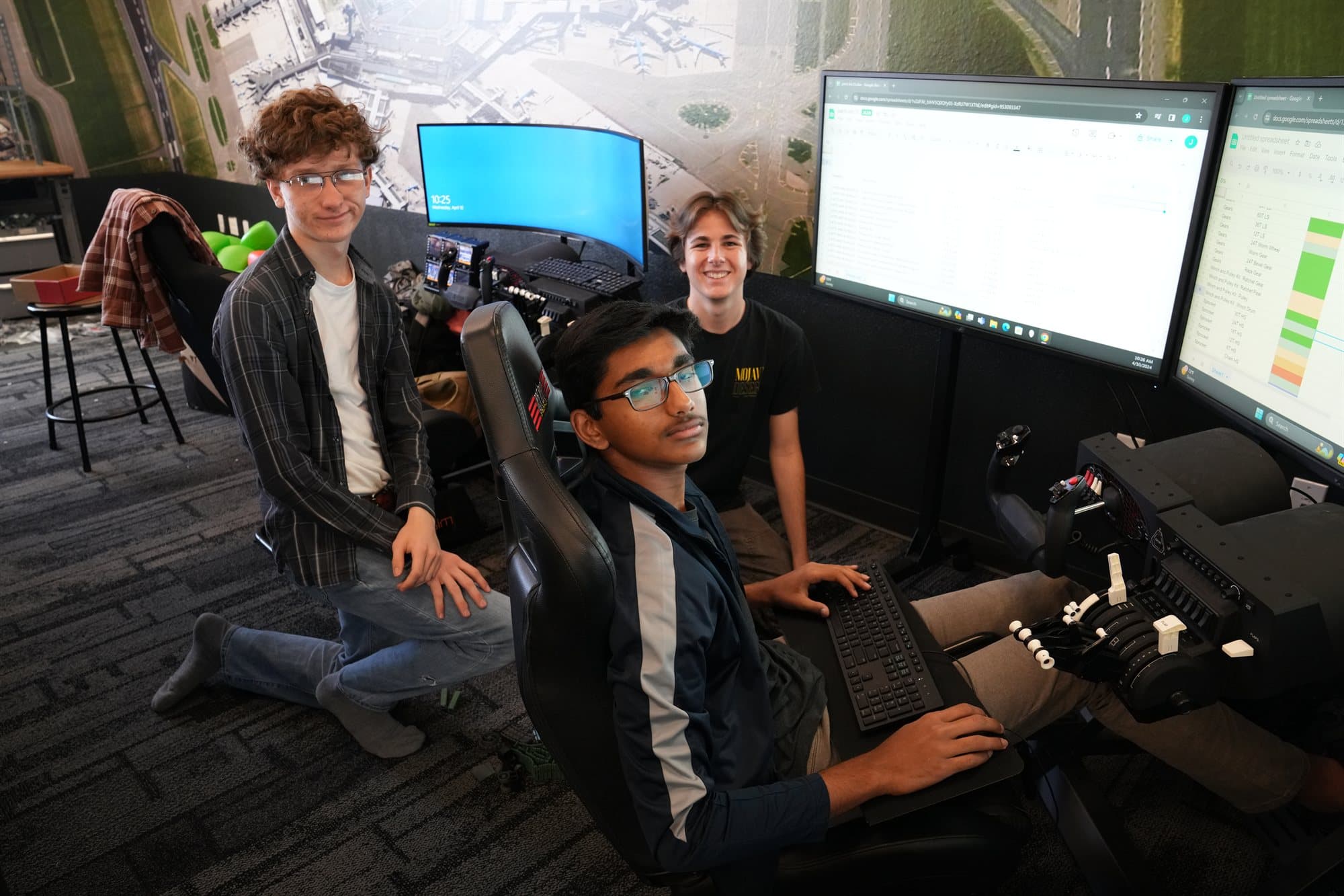 Highland Prep students working in the computer lab