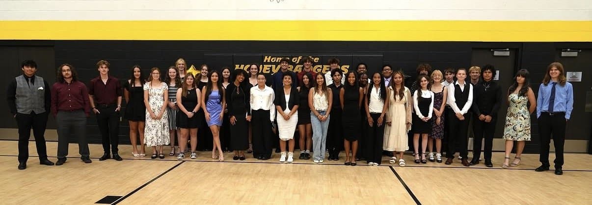 Highland Prep National Honor Society inductees at the fall induction ceremony
