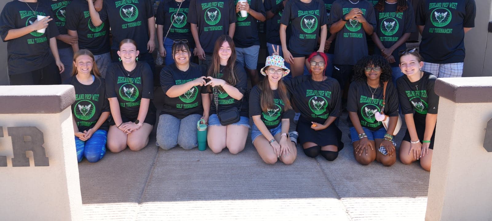 Highland Prep families and students on campus