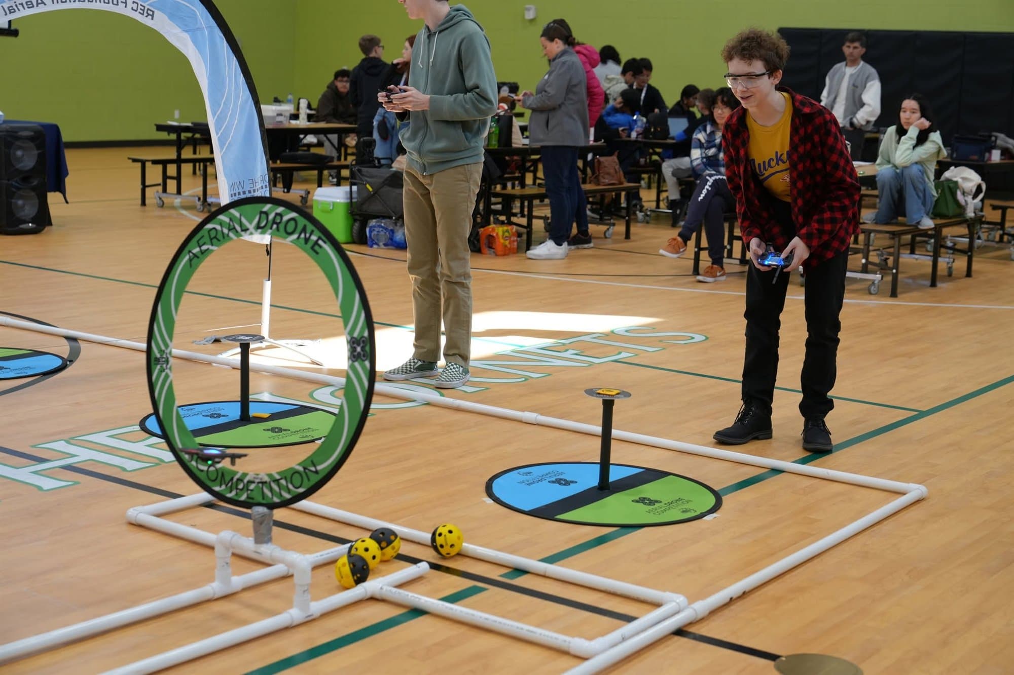 Highland Prep aerial drone competition team